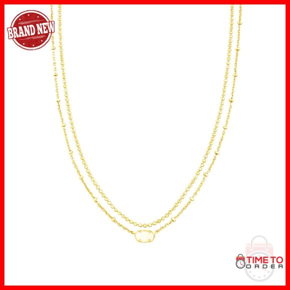 Gold-Plated Multi-Strand Necklace with Lobster Clasp 15.5